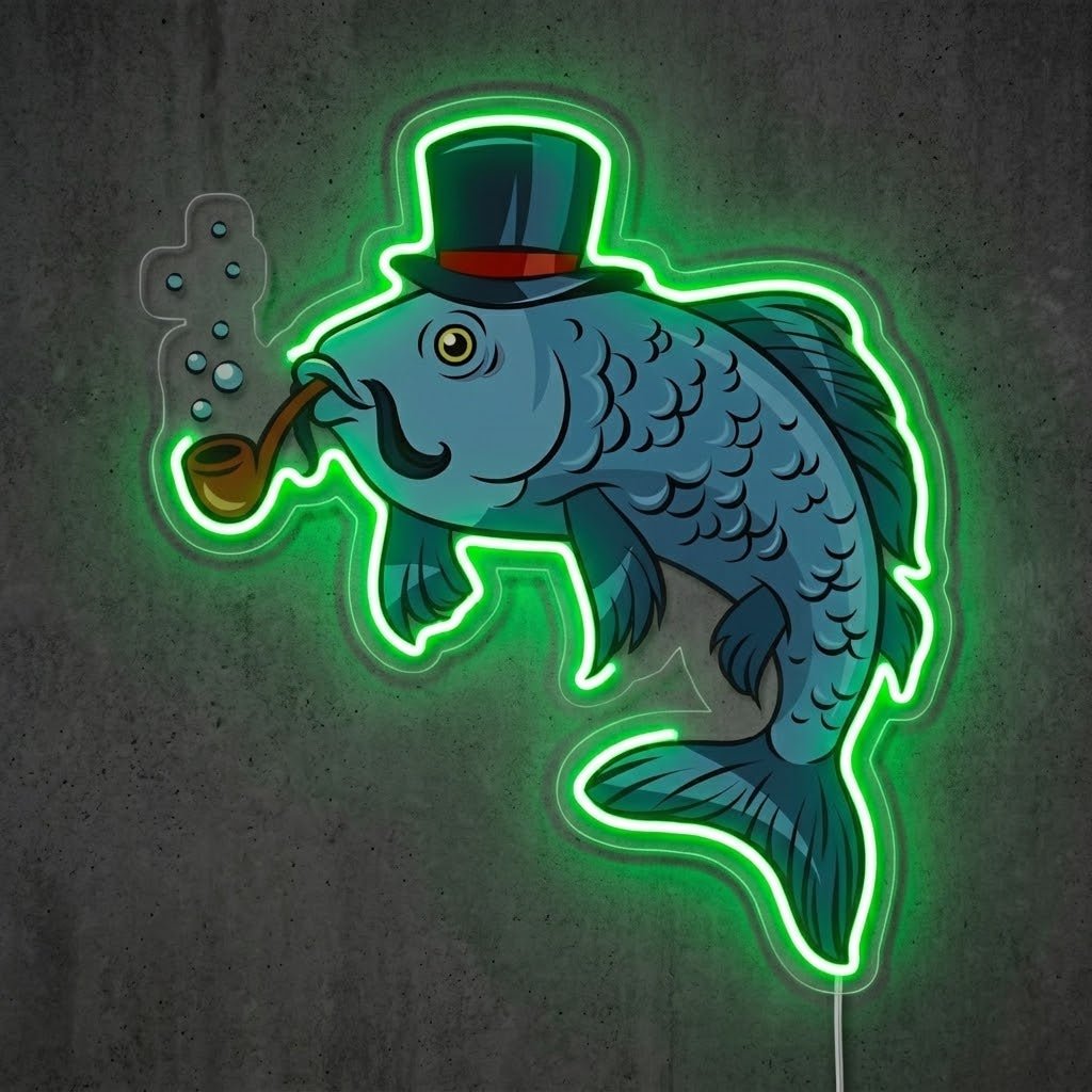 ShineNeon™ Gentleman Dolphin neon sign USB Power - Shineneon