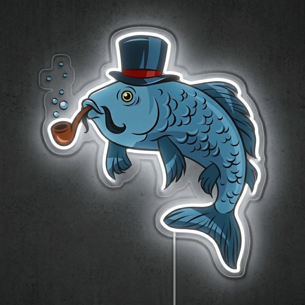 ShineNeon™ Gentleman Dolphin neon sign USB Power - Shineneon