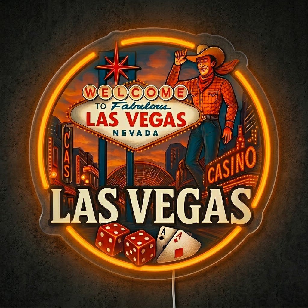 ShineNeon™ Las Vegas Roulette neon sign USB Power - Shineneon
