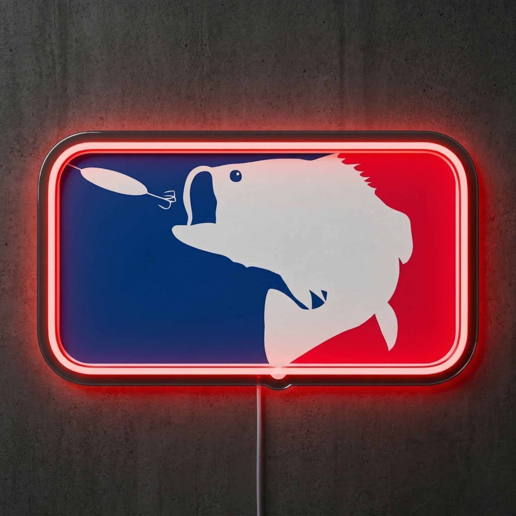 ShineNeon™ Major League Fishing LED Neon Sign Bass Pro Style Wall Decor USB Power - Shineneon