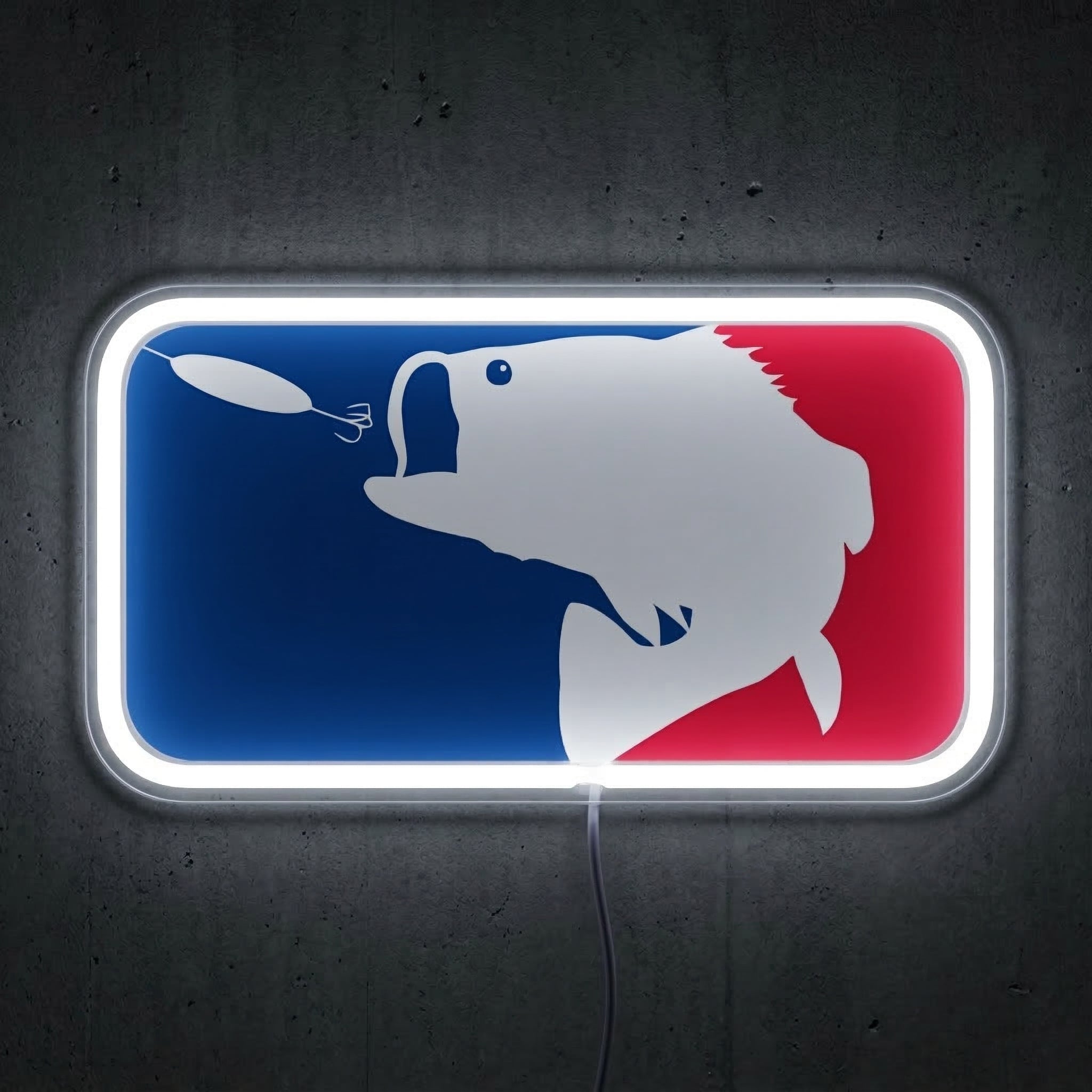 ShineNeon™ Major League Fishing LED Neon Sign Bass Pro Style Wall Decor USB Power - Shineneon