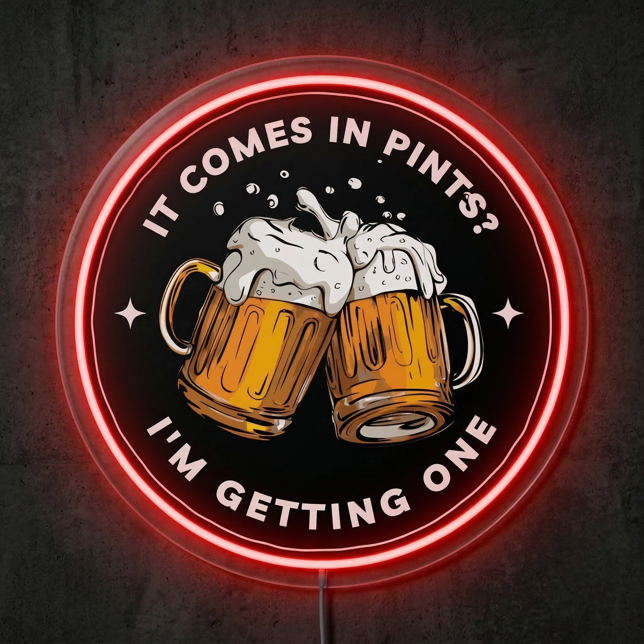 ShineNeon™ Pints Quote Neon Sign Funny Fantasy Movie Bar Decor USB Power Neon Sign - Shineneon