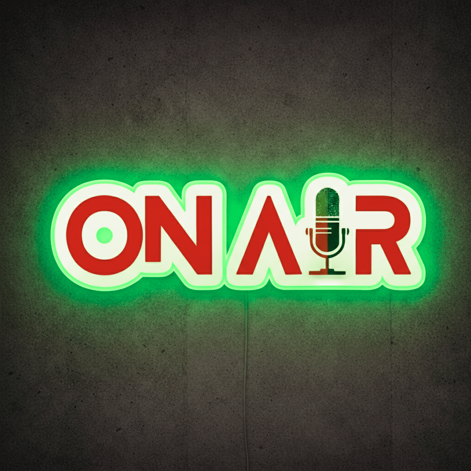 ShineNeon™ Red ON AIR LED Neon Sign - Podcast Room Wall Decor (USB Powered) - Shineneon