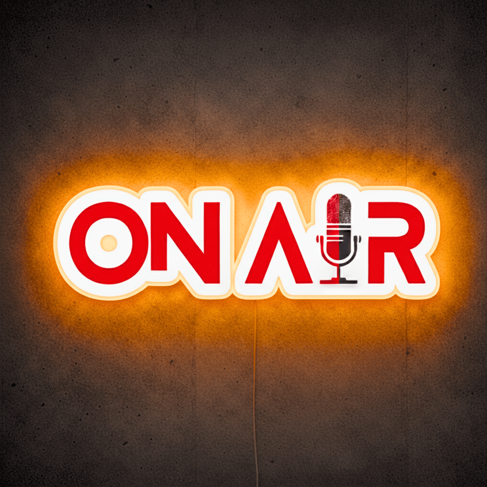 ShineNeon™ Red ON AIR LED Neon Sign - Podcast Room Wall Decor (USB Powered) - Shineneon