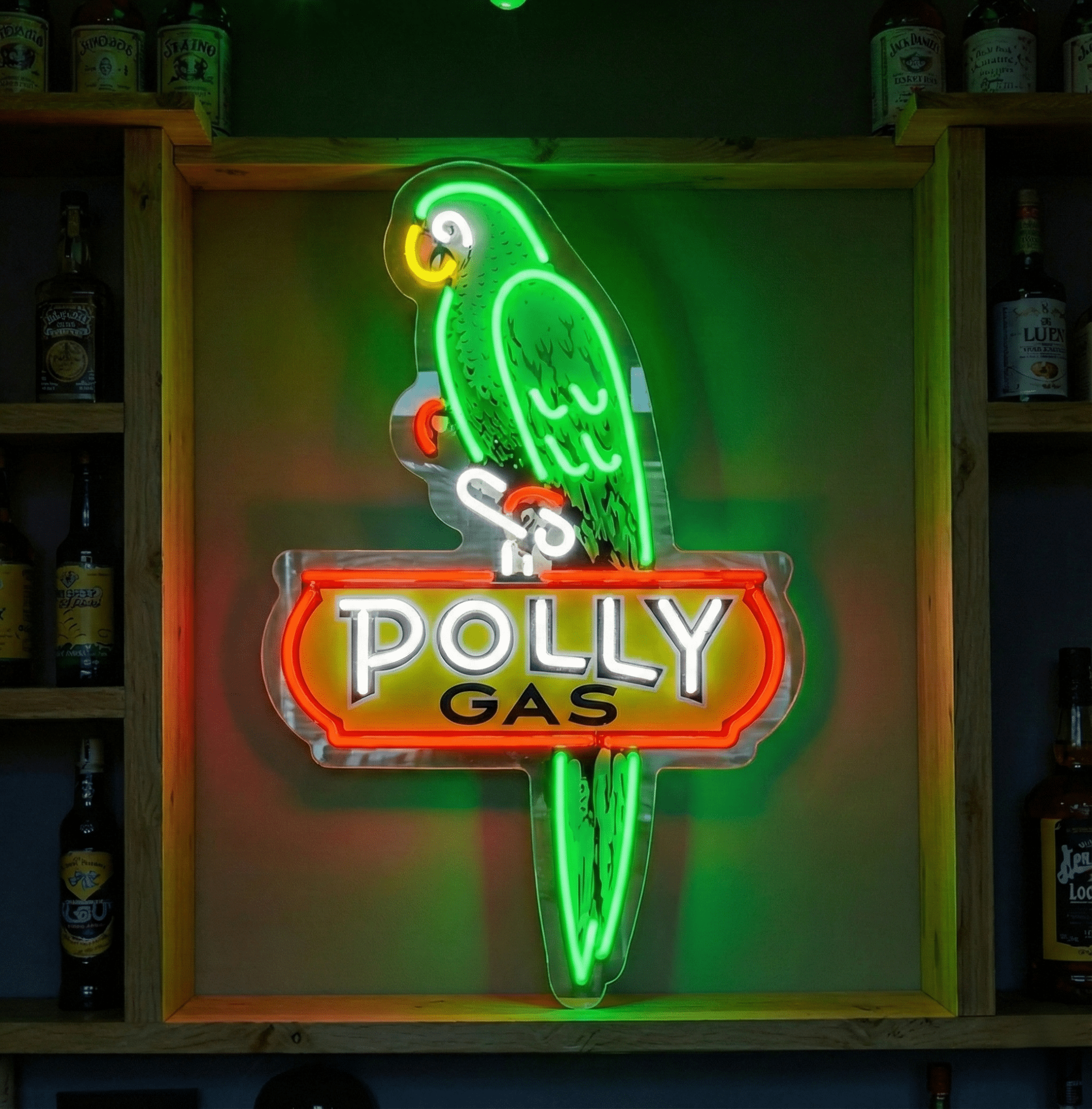ShineNeon™ Retro Gas Station Parrot | Vintage Americana Garage Sign - Shineneon