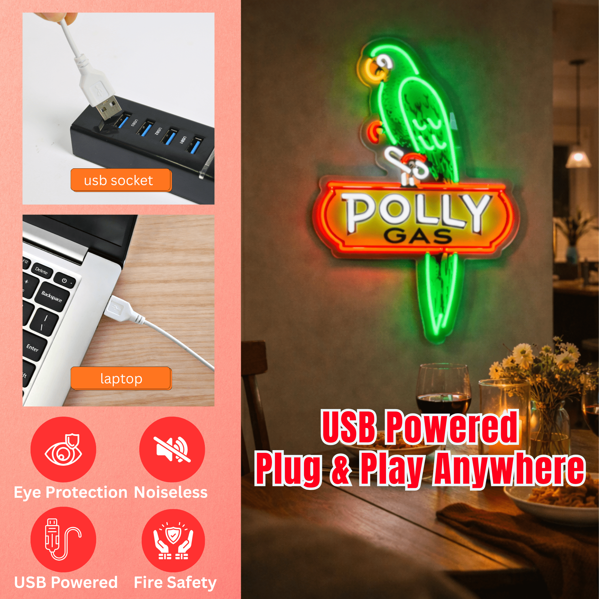 ShineNeon™ Retro Gas Station Parrot | Vintage Americana Garage Sign - Shineneon