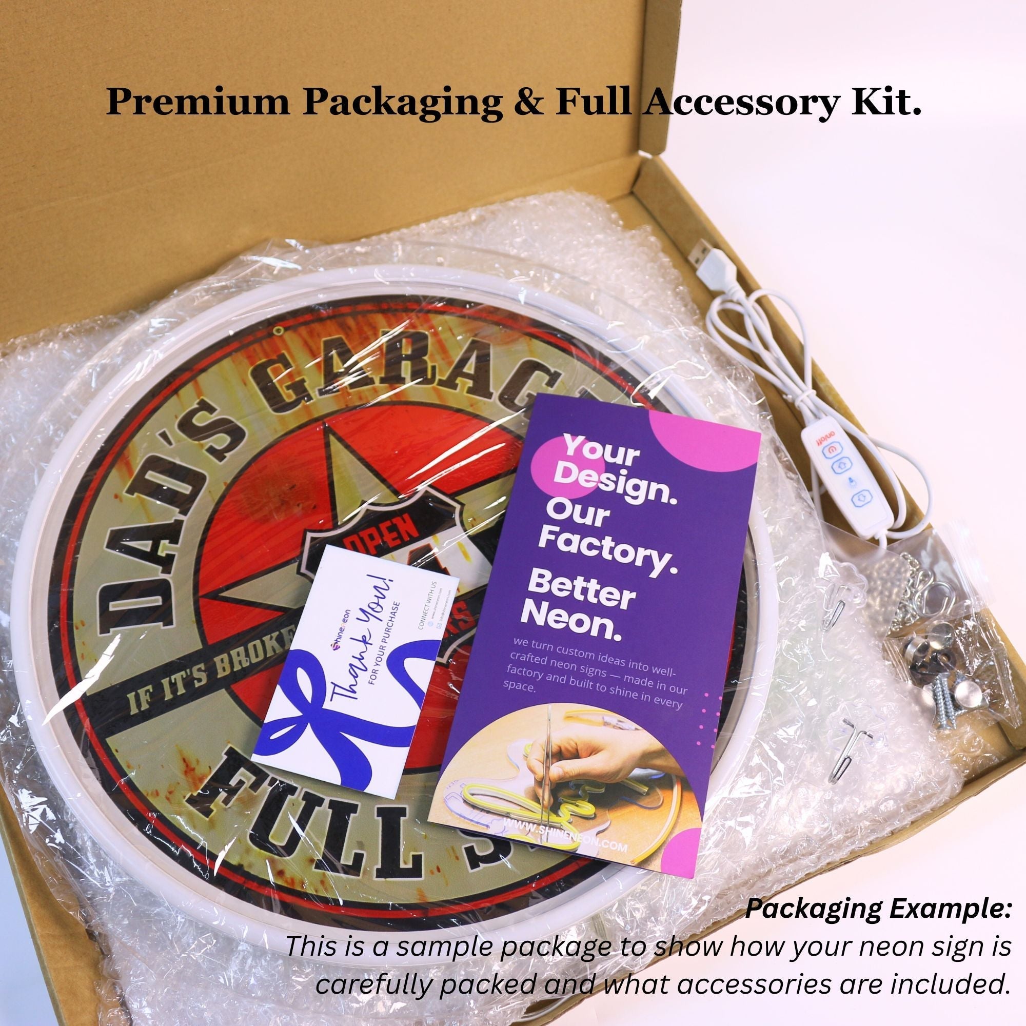 ShineNeonââââââ€?Slave Radio LED Neon Sign Wall Decor for Studio & Bar (USB Power) - Shineneon