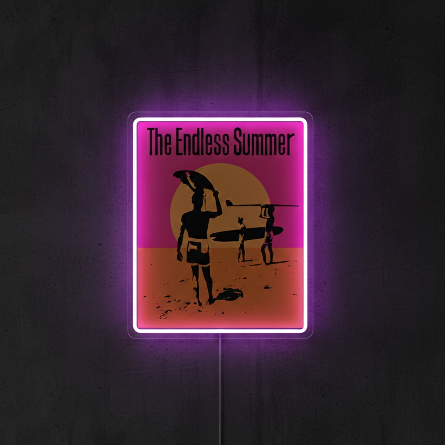 ShineNeon™ The Endless Summer LED Neon Sign - Retro Surf Beach Vibe Wall Decor (USB Powered) - Shineneon