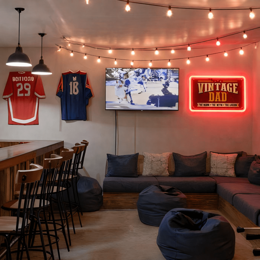 ShineNeon™ Vintage Garage Neon Sign - Custom Retro Wall Decor for Dad's Man Cave - Shineneon