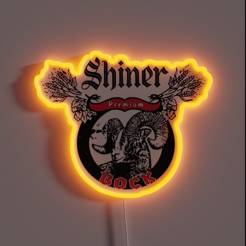 Shiners Bock Beer Shiners Texas Logo Rgb Led Neon Sign - Shineneon