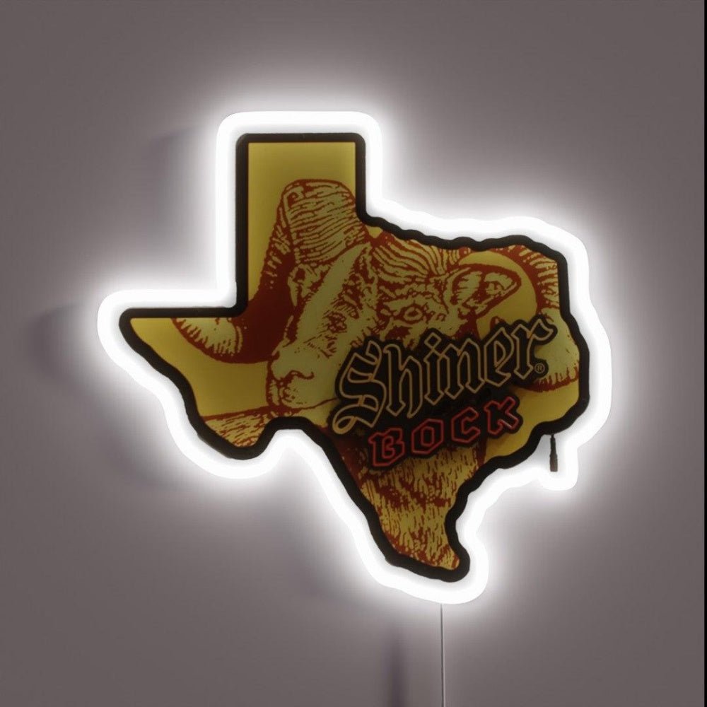 Shiners Bock Beer Shiners Texas Logo Rgb Led Neon Sign Bar Neon - Shineneon