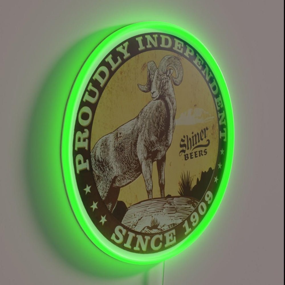 Shiners Bock Beer Shiners Texas Logo Rgb Led Neon Sign Bar Neon Sign - Shineneon