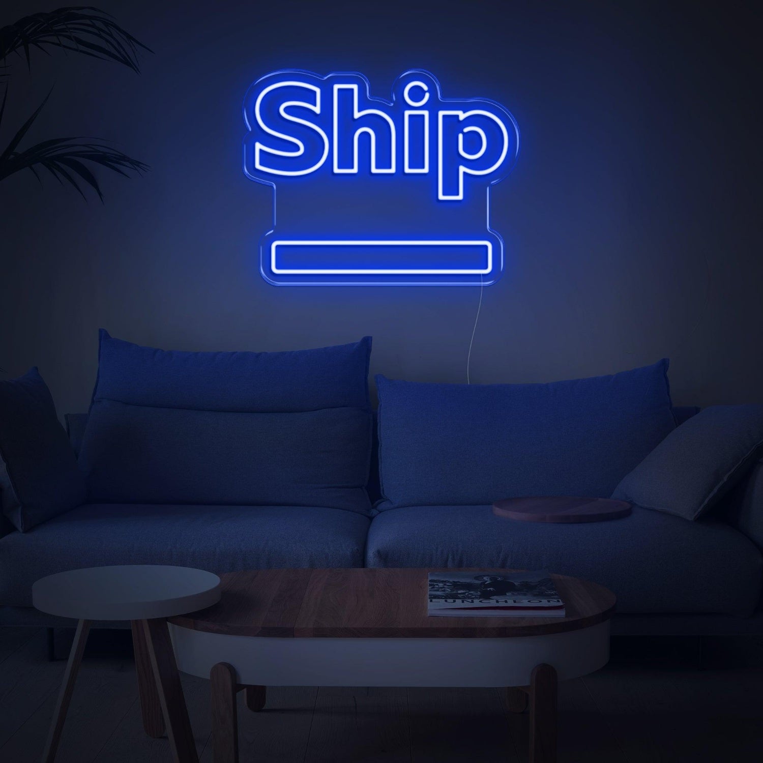 Ship-Shaped Warm Yellow Led Neon Sign For Nautical Home Decor | Shineneon