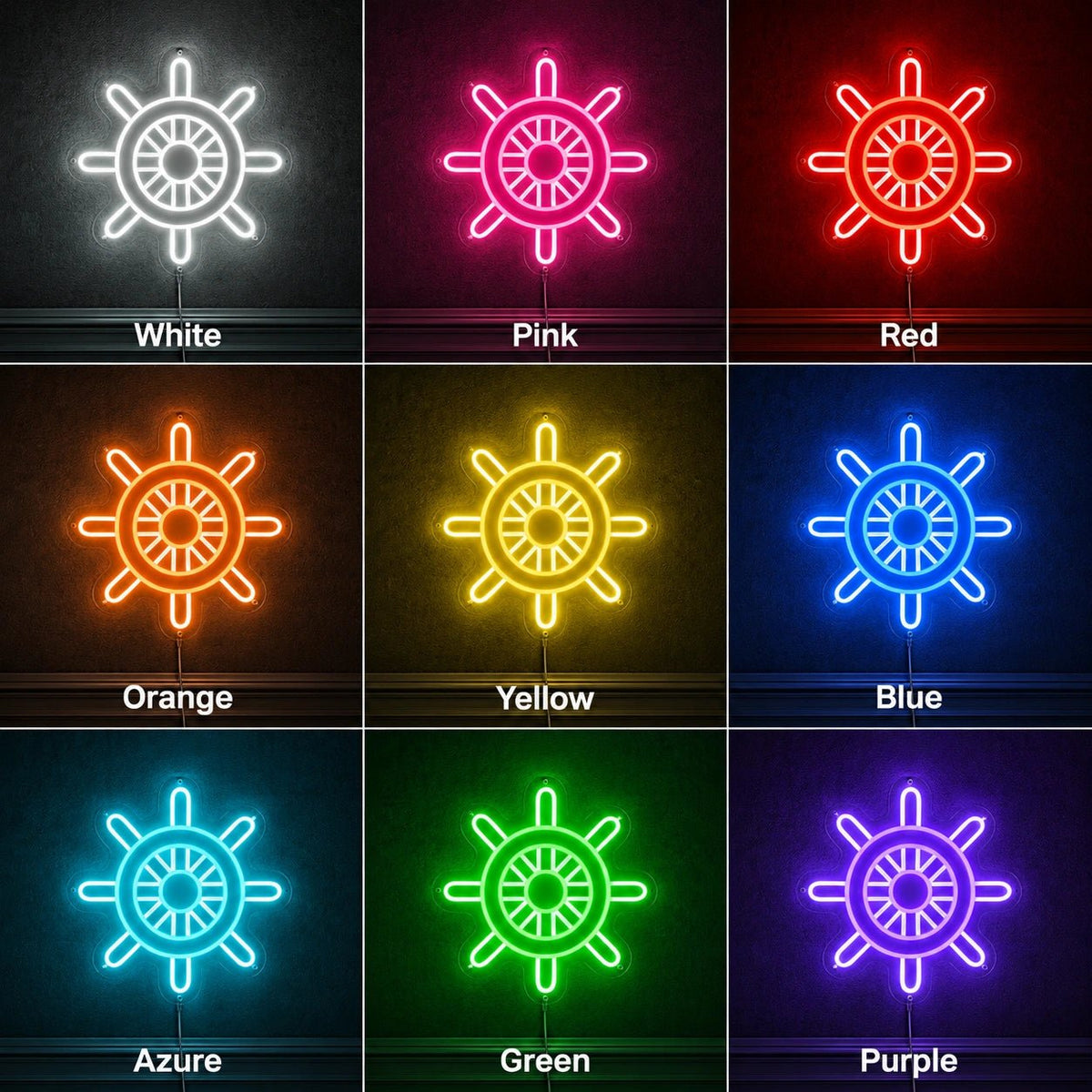 Ship Wheel LED Neon Sign - Shineneon