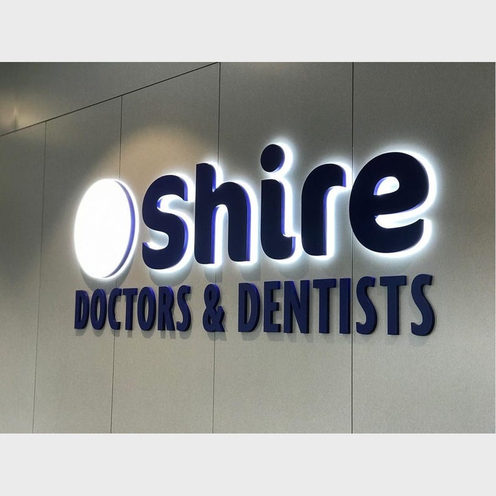 Shire Doctors Dentists 3D Backlit Channel Letters Led Light Sign - Shineneon