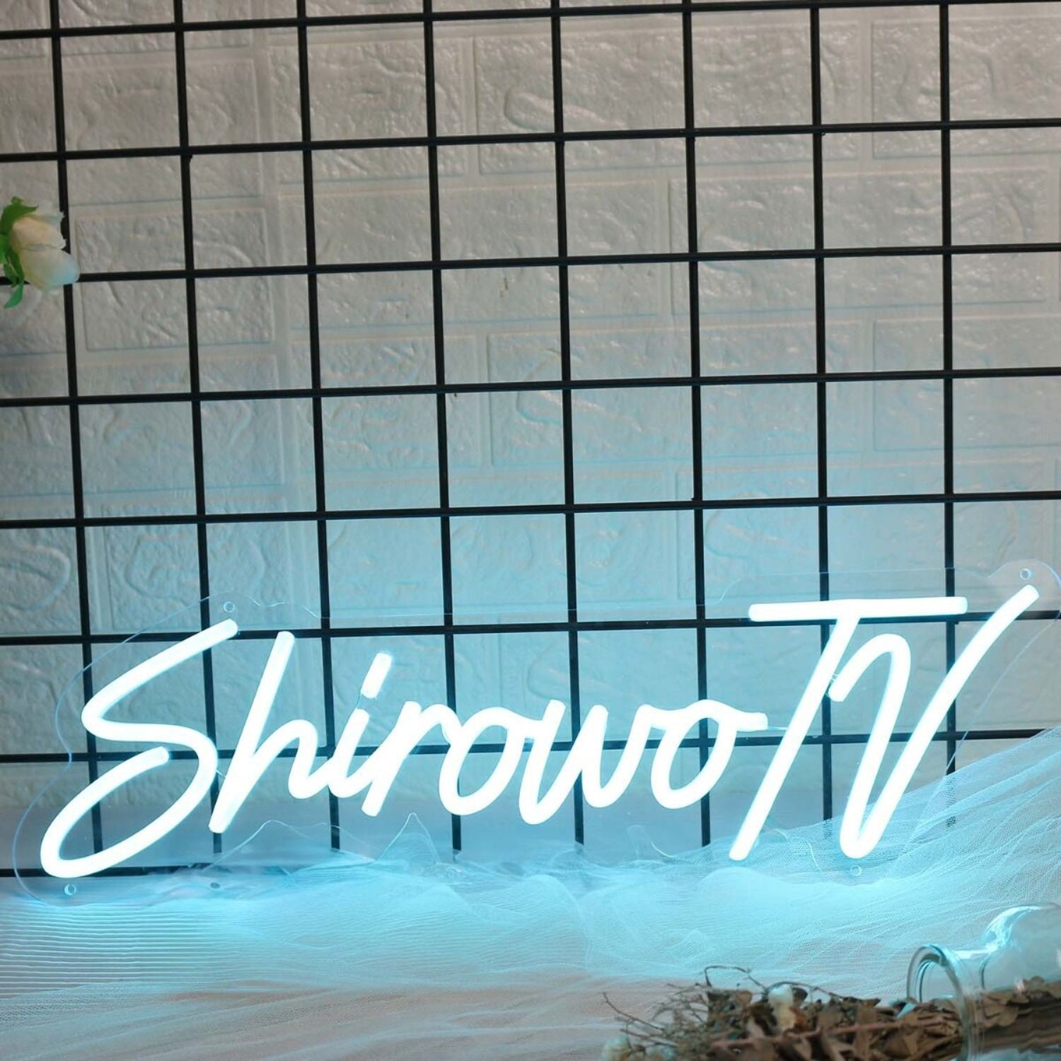 Shirowo Tv Blue Led Neon Sign - Shineneon
