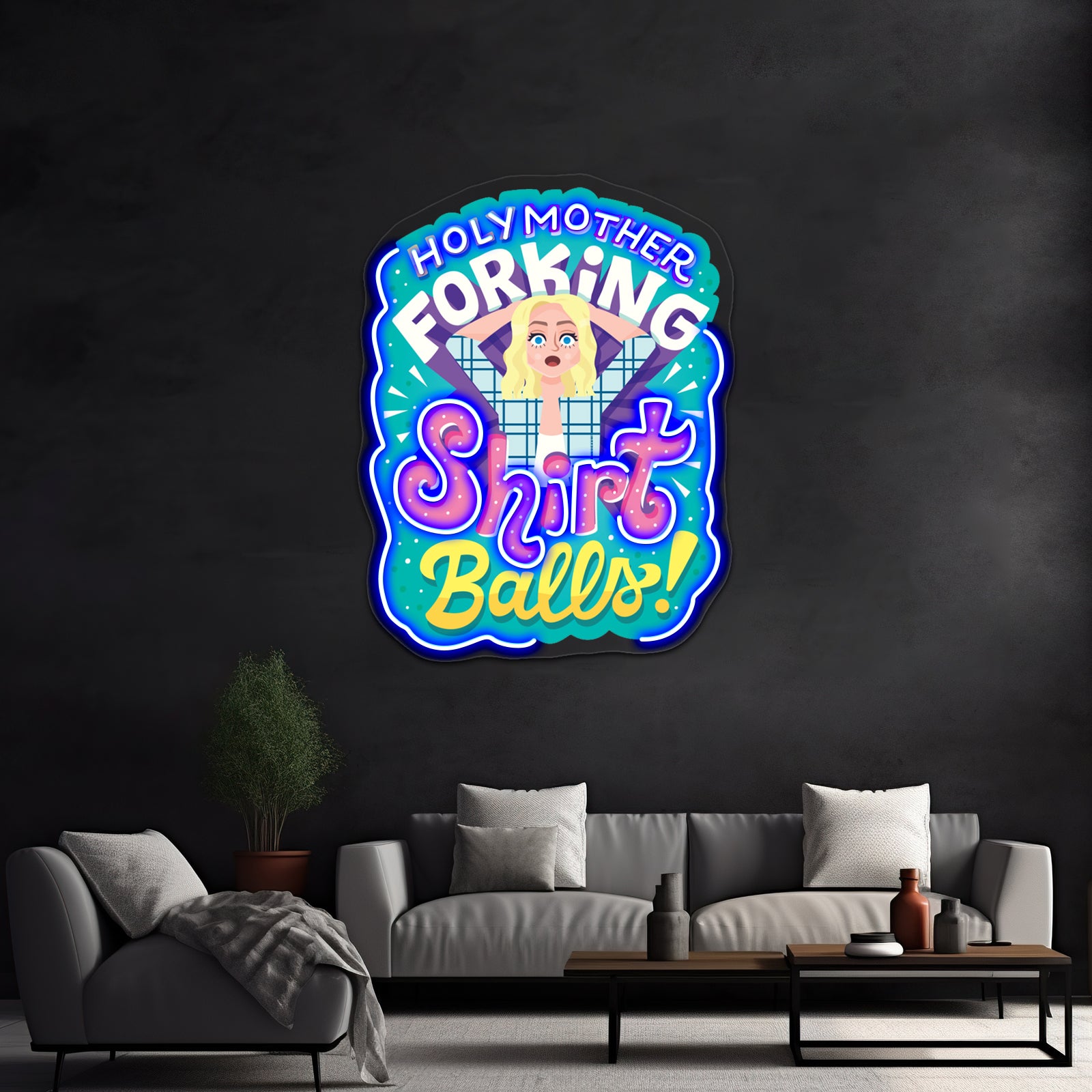 Shirt Balls Artwork Custom Led Signs | Shineneon