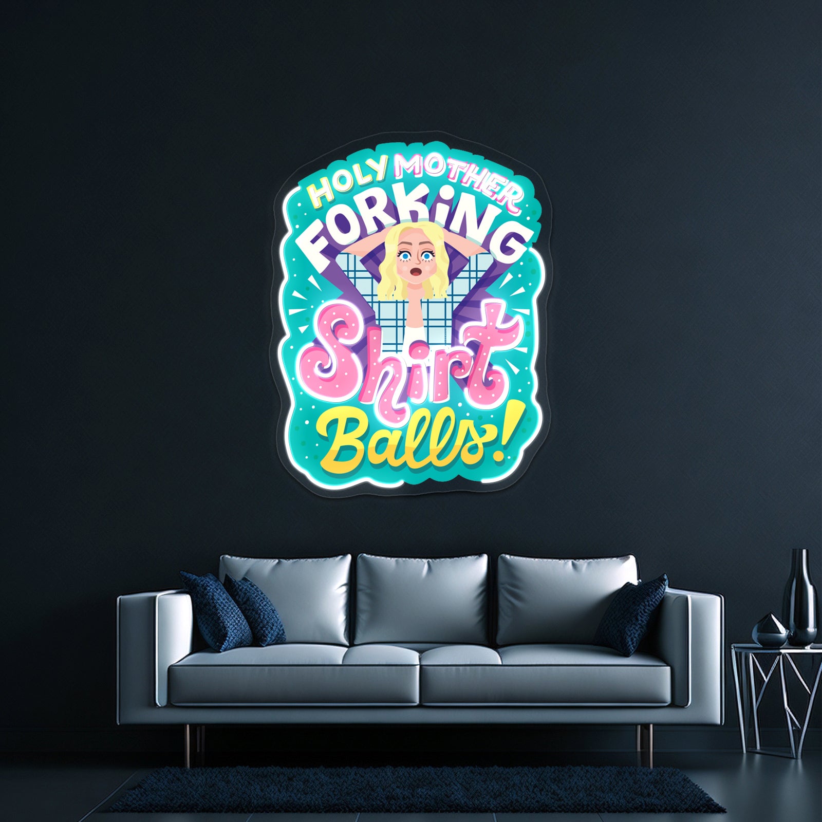 Shirt Balls Artwork Custom Led Signs | Shineneon