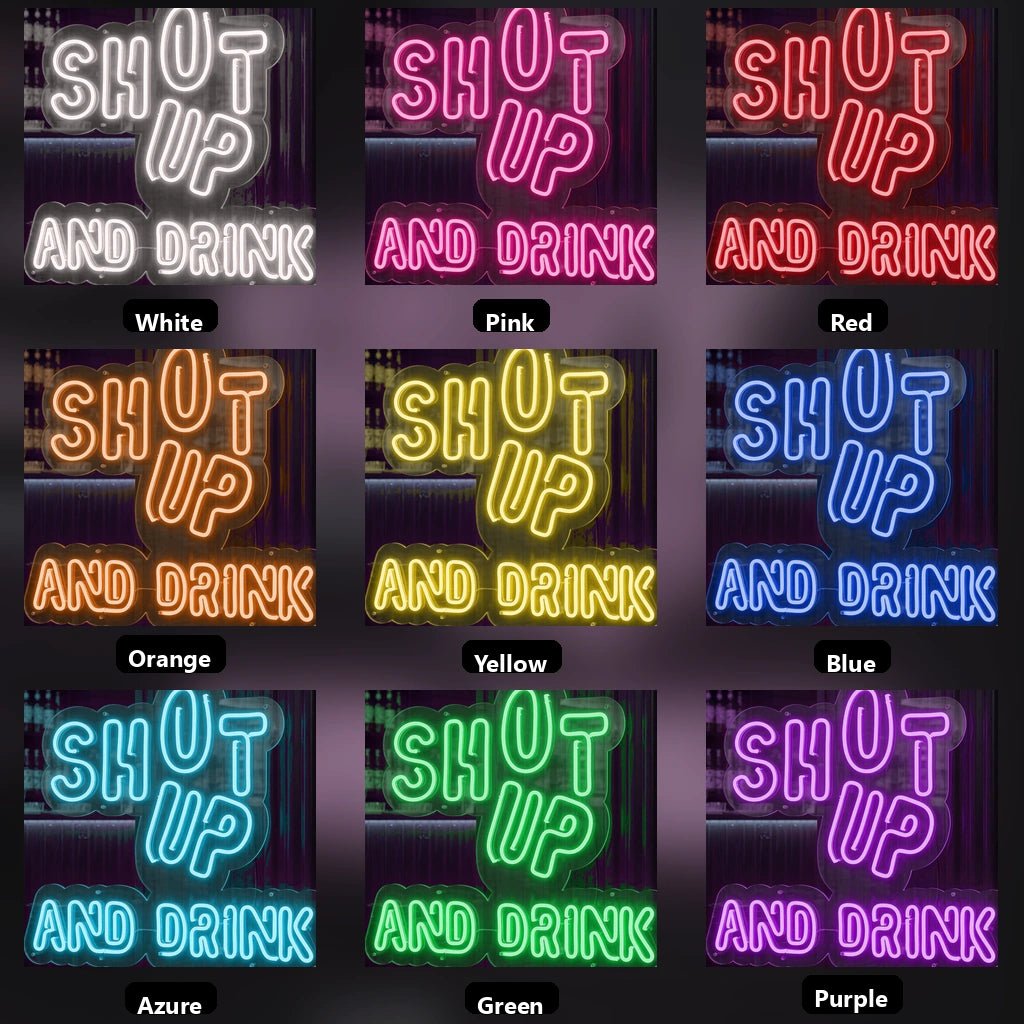 Shop Up And Drink LED Neon Sign - Shineneon