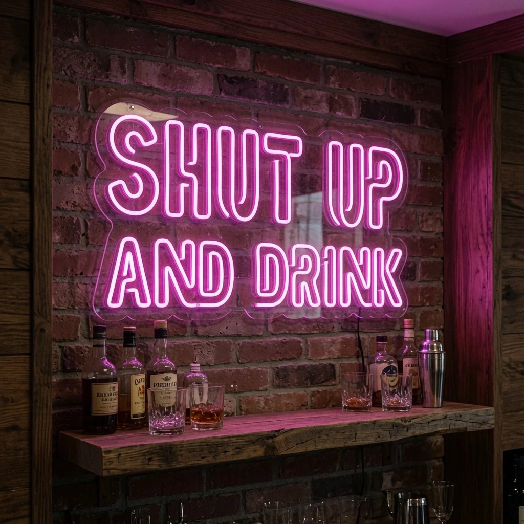 Shop Up And Drink LED Neon Sign - Shineneon
