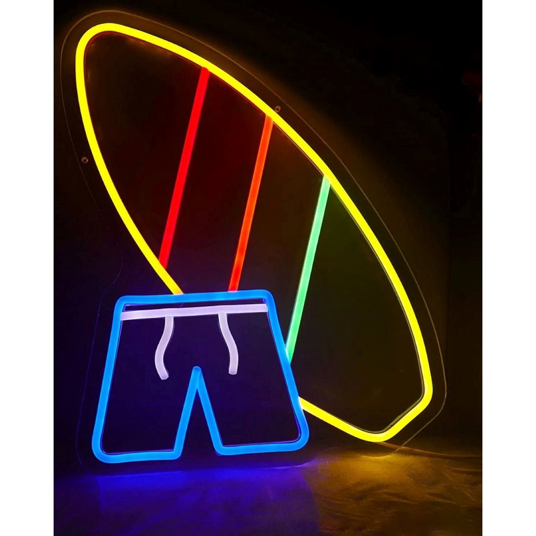 Shorts And Surfboard Beach Led Sign Business Neon Sign - Shineneon