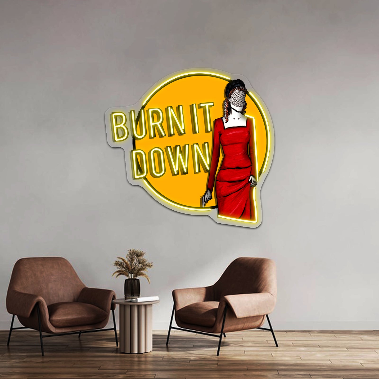 Shosanna Burns It Down Artwork Custom Led Signs | Shineneon