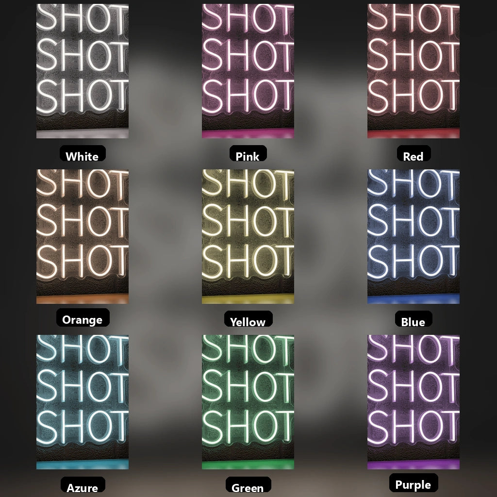 Shot LED Neon Sign - 05 Color Grid