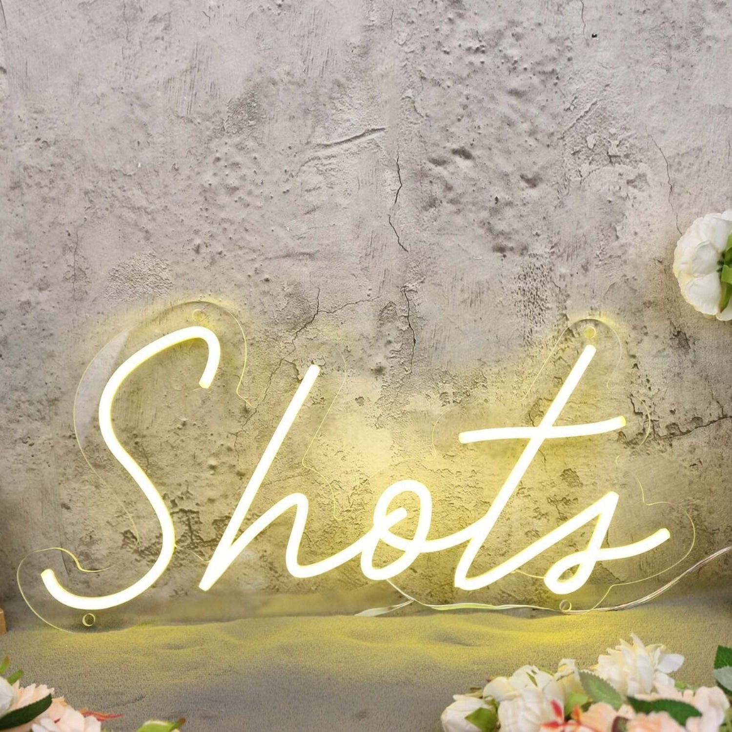 Shots Yellow Led Neon Sign - Shineneon