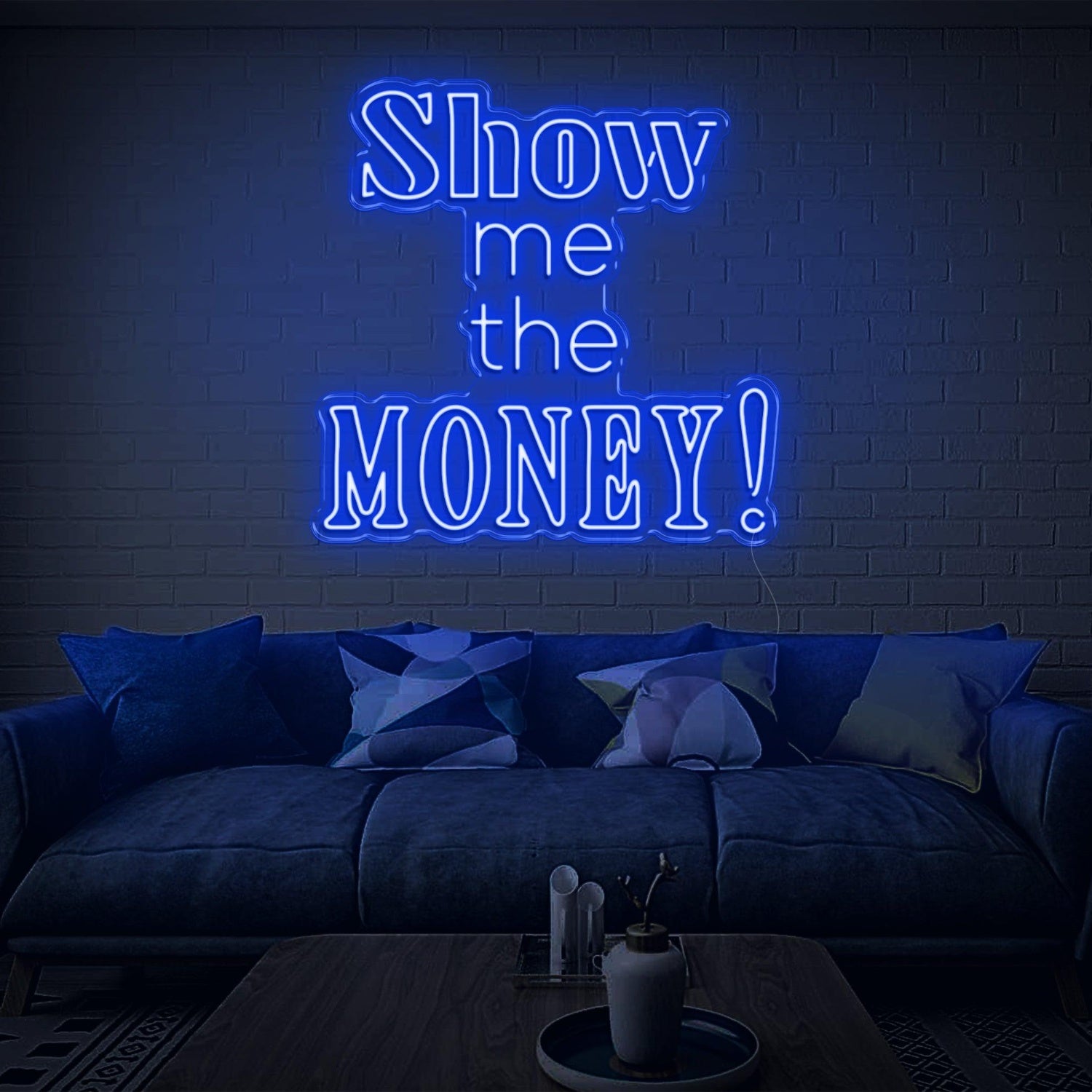 Show Me The Money Led Neon Sign Retro Orange Wall Decor For Home Bar | Shineneon