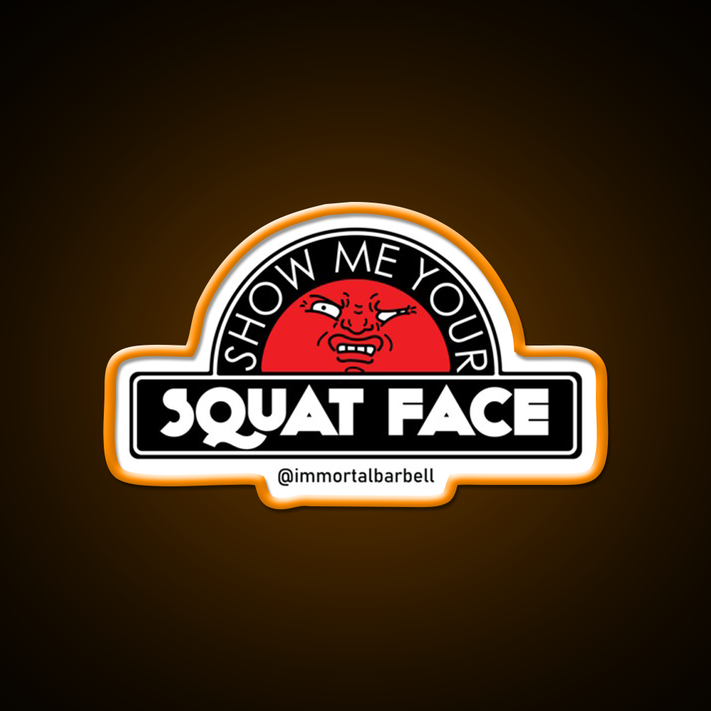 Show Me Your Squat Face Gym Fitness Led Neon Sign Rgb Color - LED neon sign view 6