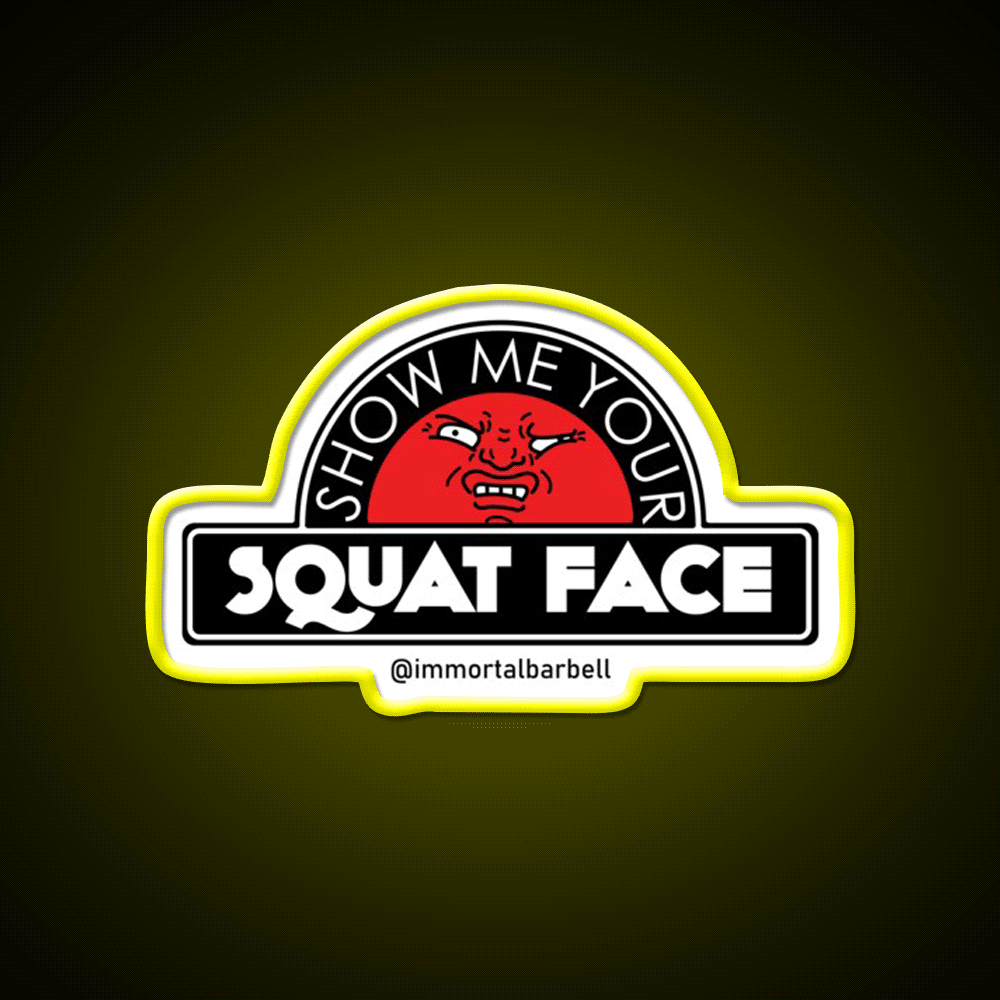 Show Me Your Squat Face Gym Fitness Led Neon Sign Rgb Color