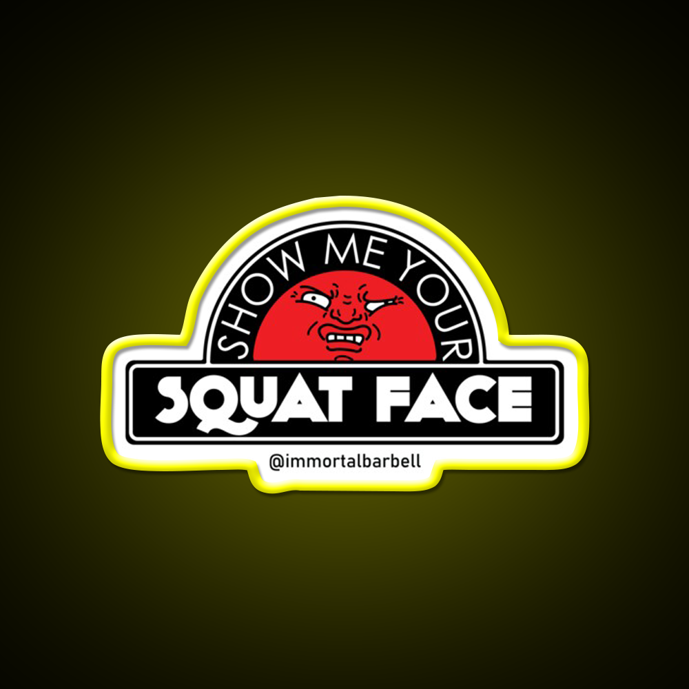 Show Me Your Squat Face Gym Fitness Led Neon Sign Rgb Color - LED neon sign view 7