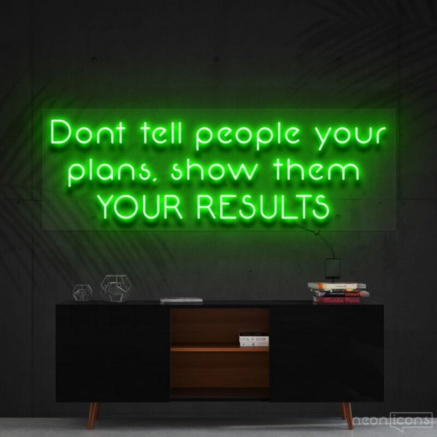 Show Them Your Results Led Neon Sign For Motivational Decor - Shineneon