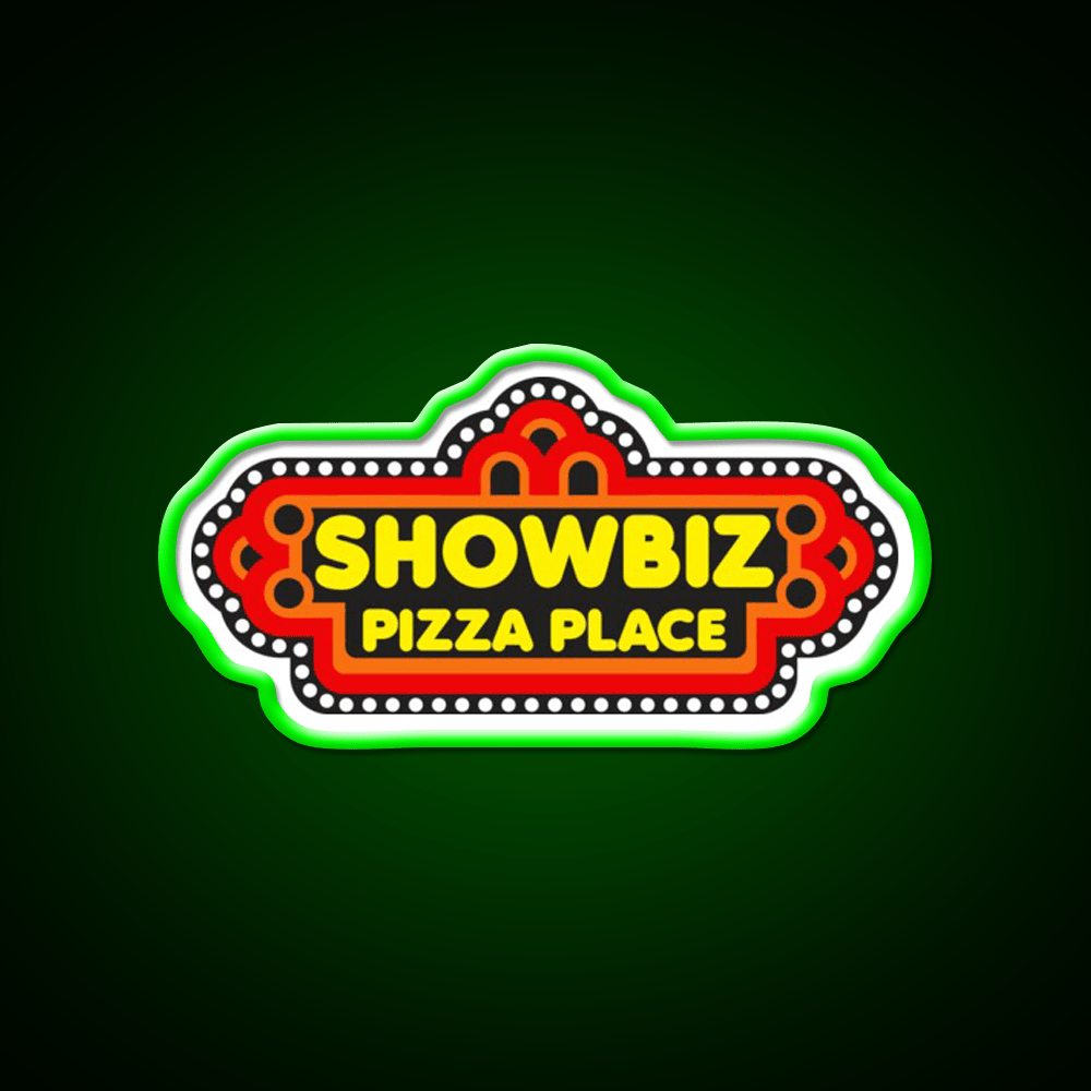 Showbiz Pizza Fast Food Led Neon Sign For Burger Place Rgb Color - Shineneon