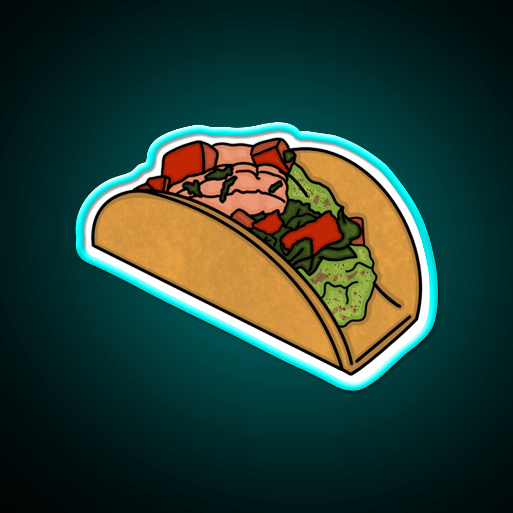 Shrimp Taco Led Neon Sign Mexican Food Sign Rgb Color - Shineneon