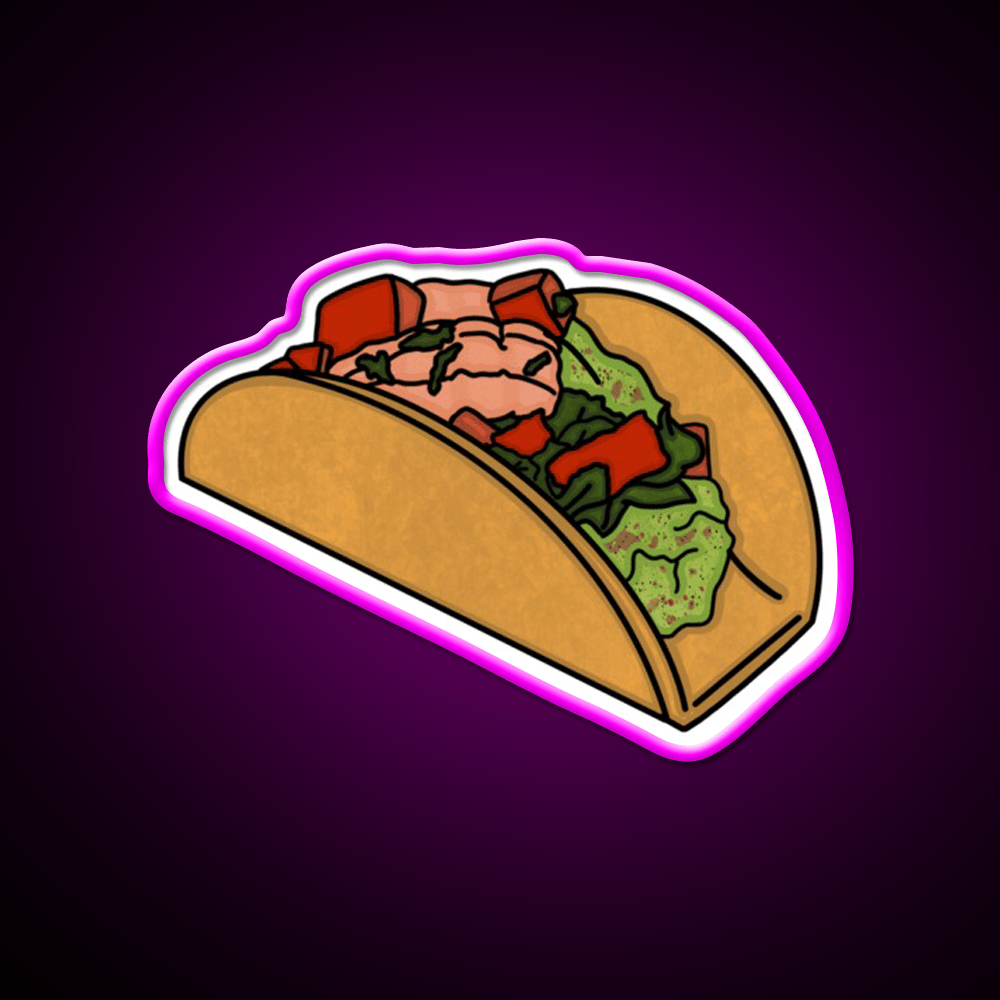 Shrimp Taco Led Neon Sign Mexican Food Sign Rgb Color - Shineneon