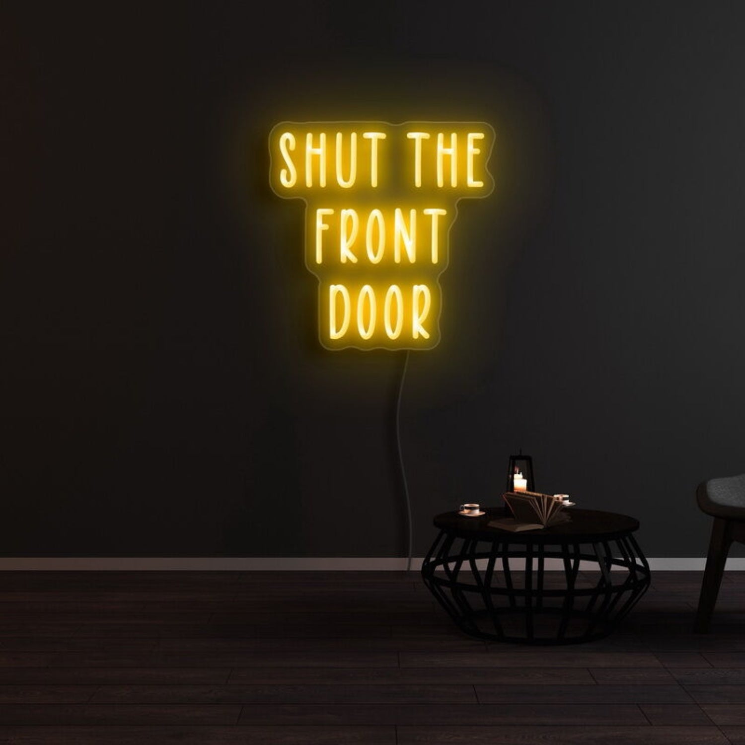 Shut The Front Door Led Neon Sign For Fun And Welcoming Spaces | Shineneon