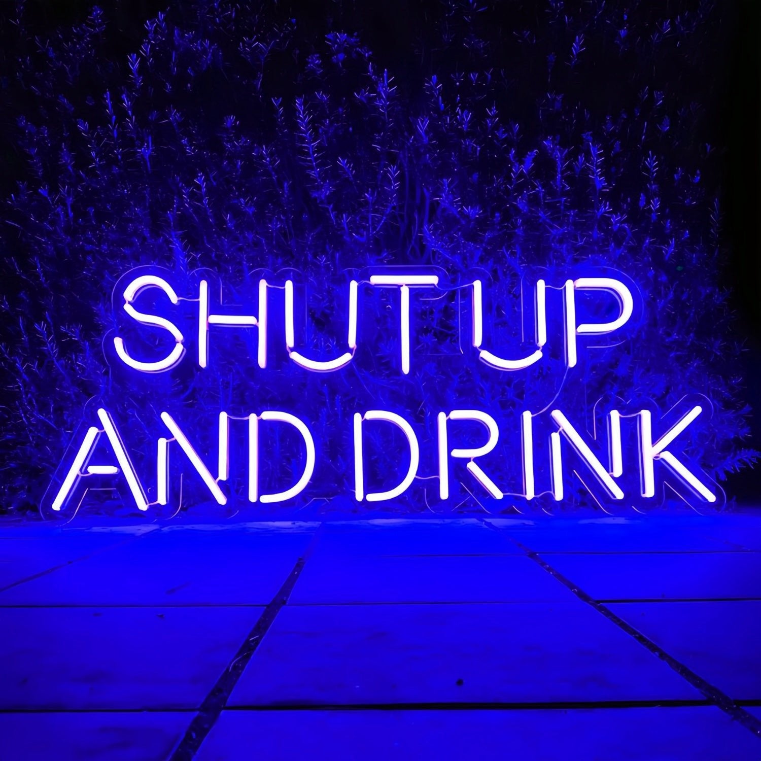 Shut Up And Drink Let The Good Times Flow Led Neon Sign - Shineneon
