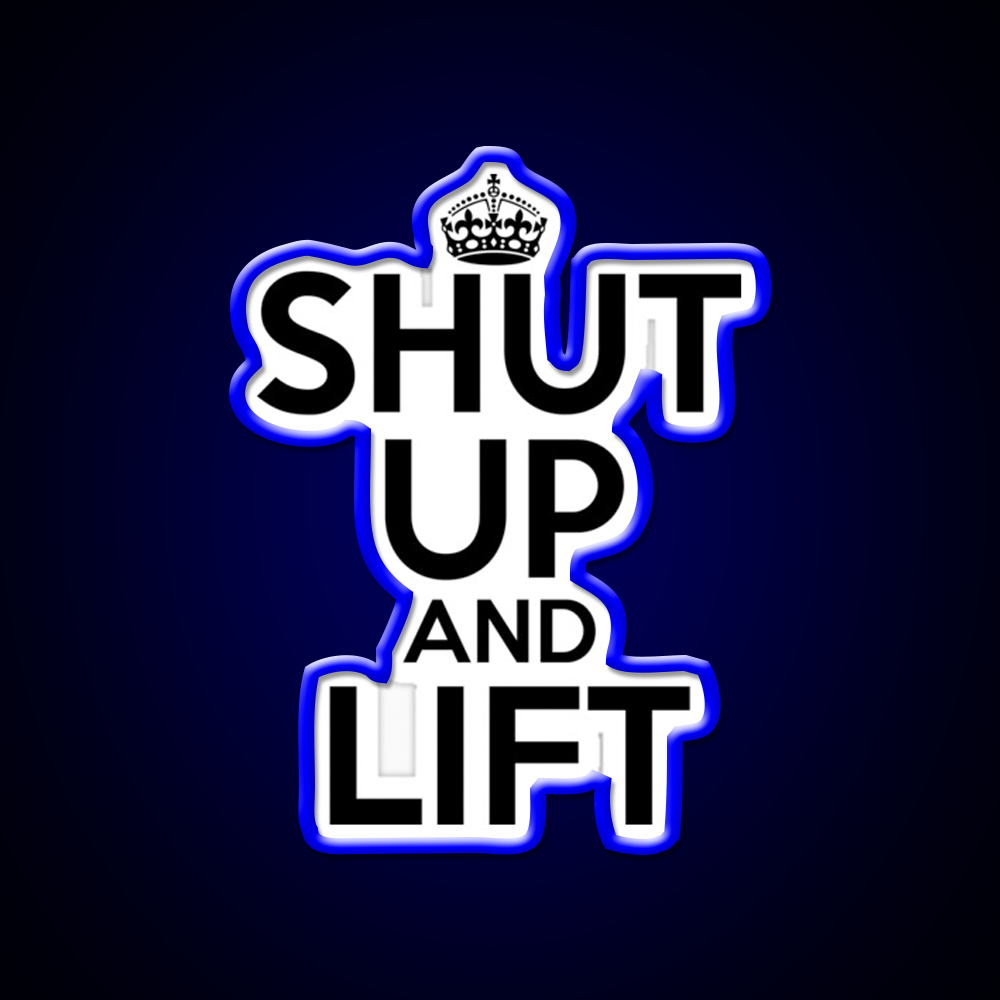 Shut Up And Lift Gym Fitness Led Neon Sign Rgb Color - LED neon sign view 5