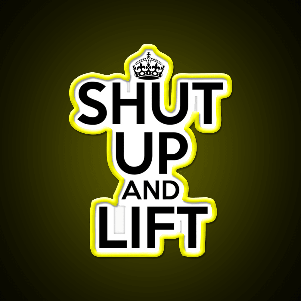 Shut Up And Lift Gym Fitness Led Neon Sign Rgb Color - Shineneon
