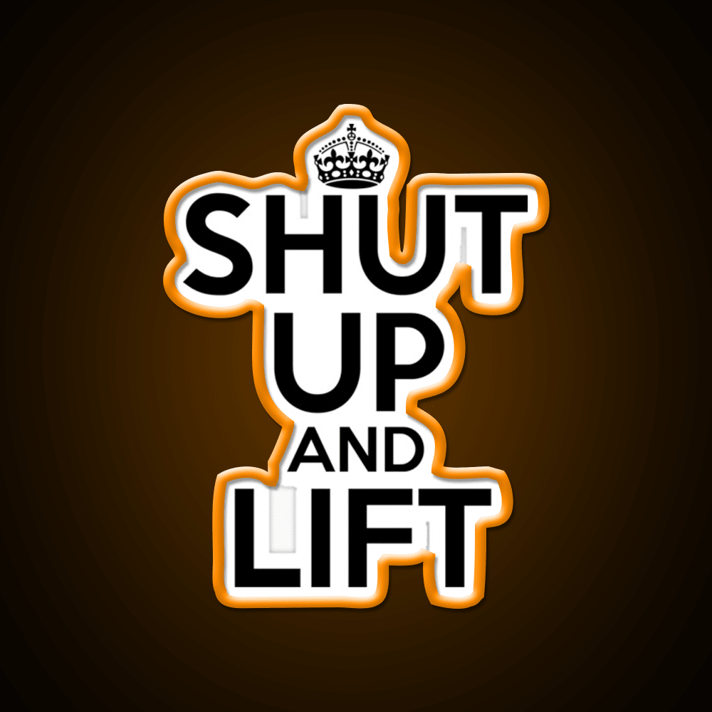 Shut Up And Lift Gym Fitness Led Neon Sign Rgb Color - Shineneon