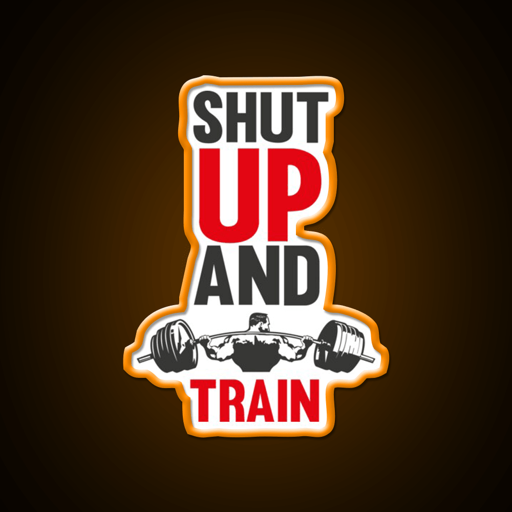 Shut Up And Train Gym Fitness Led Neon Sign Rgb Color - Shineneon