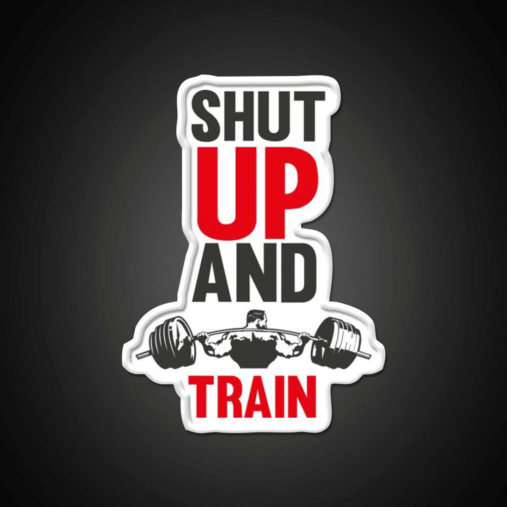 Shut Up And Train Gym Fitness Led Neon Sign Rgb Color - Shineneon