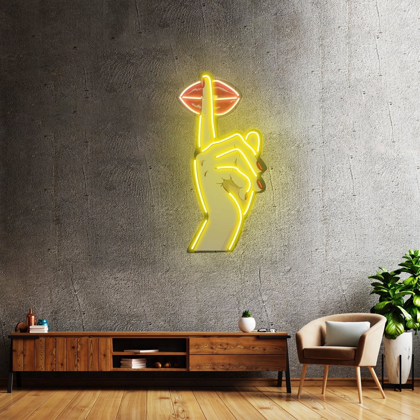 Shut Up Custom Led Signs Artwork For Sale - Shineneon