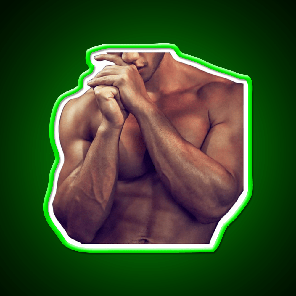 Shy Muscle Stud Gym Fitness Led Neon Sign Rgb Color - Shineneon