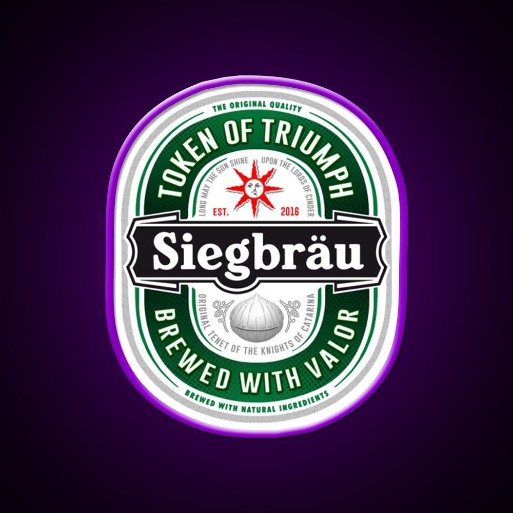 Siegbrau Label The Original Tenet Beer Bar Decor Led Neon Sign Rgb Color - LED neon sign view 9