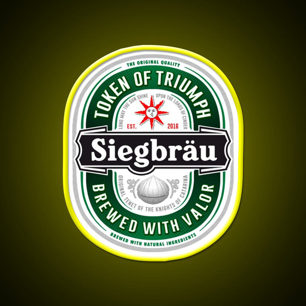 Siegbrau Label The Original Tenet Beer Bar Decor Led Neon Sign Rgb Color - LED neon sign view 7