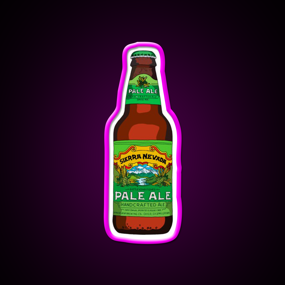 Sierra Nevada Pale Ale Beer Bar Decor Led Neon Sign Rgb Color - Neon sign mounted on wall in room
