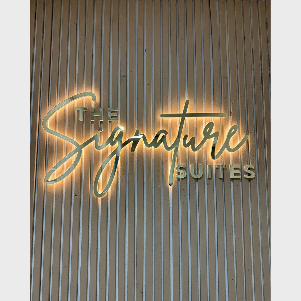 Signature Suites 3D Backlit Channel Letters Led Light Sign