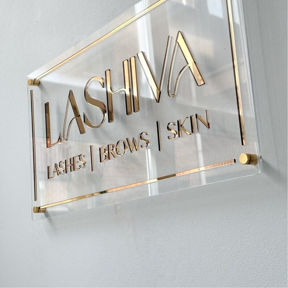 Silklab Facial Skin Acrylic Business Logo Sign - Shineneon
